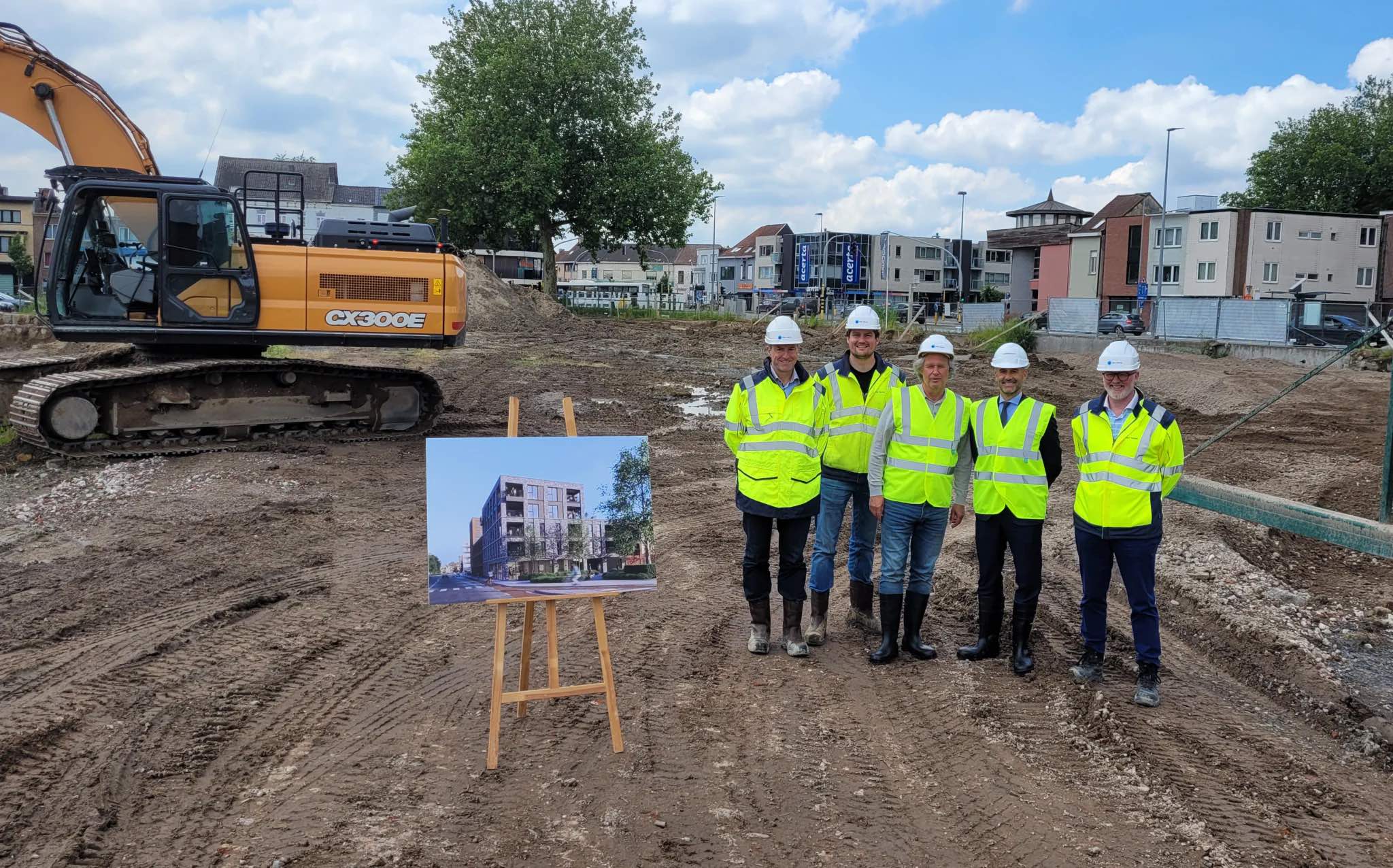 Start bouw centraal gelegen nieuwbouwappartementen in Kortrijk