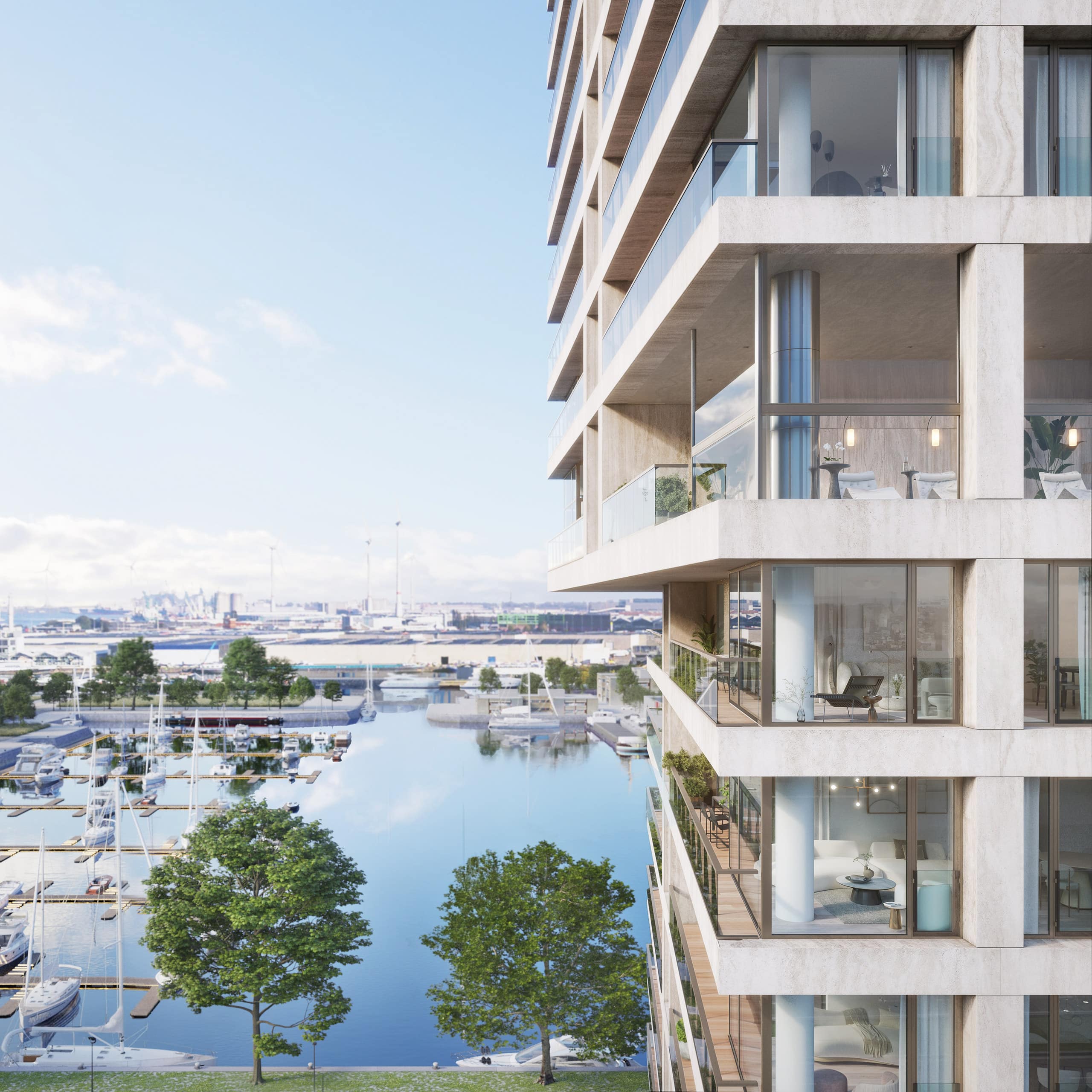 Nieuwbouw Appartement Antwerpen Twist Tower Jachthaven