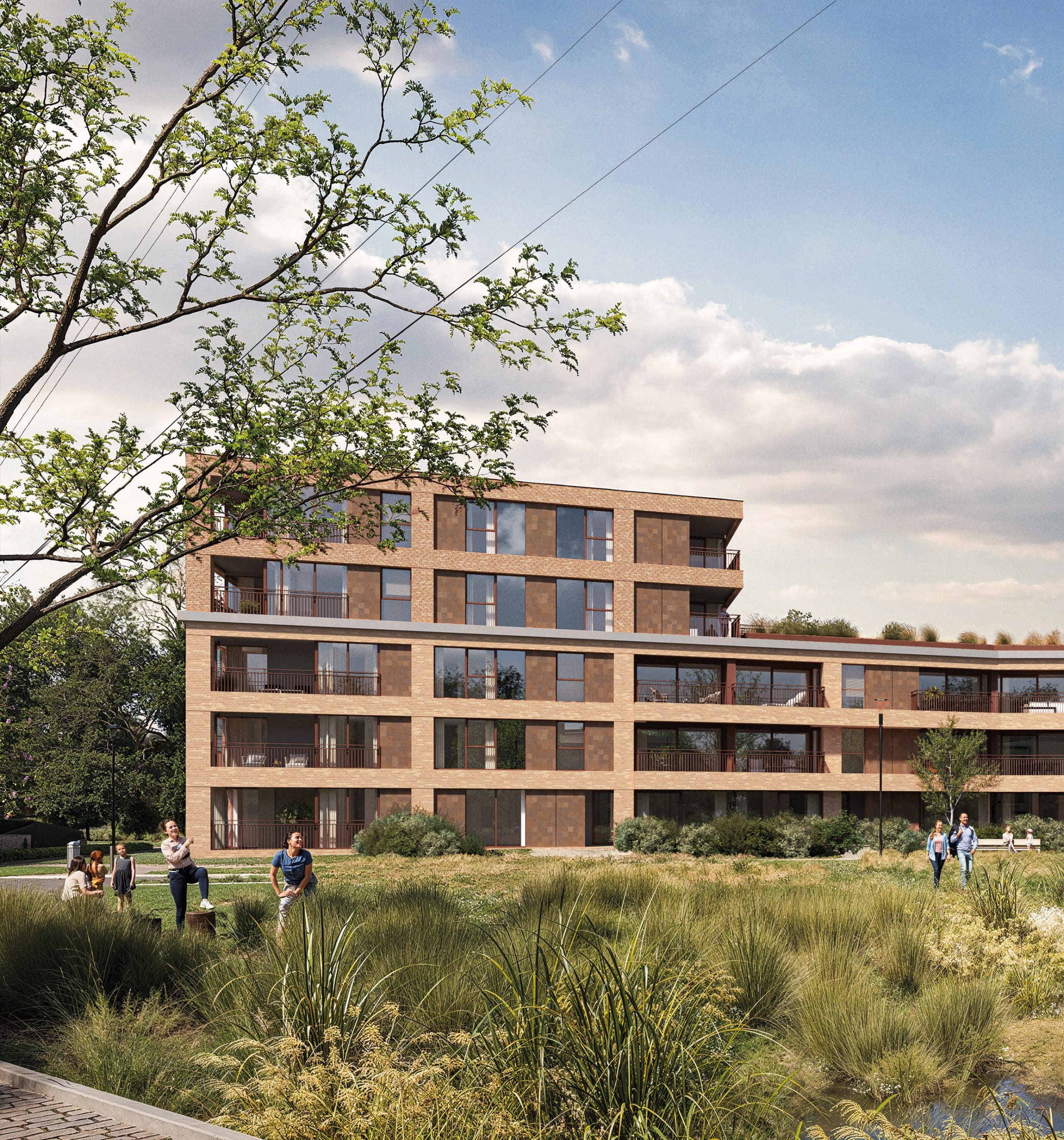 Groen wonen in parkappartementen in Lier