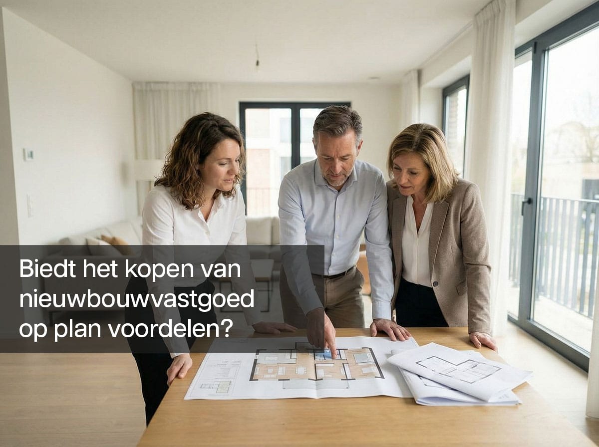 Wat zijn de voordelen van kopen op plan bij nieuwbouw?