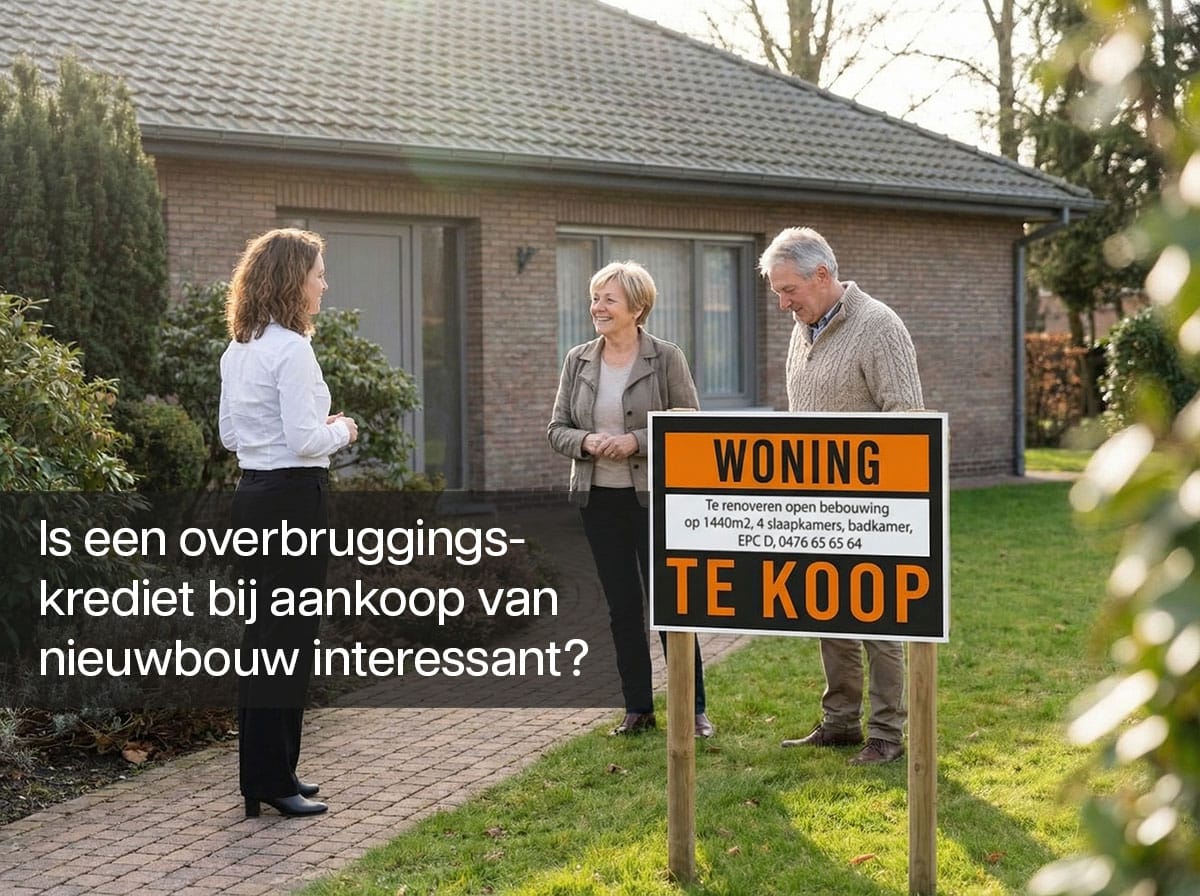 Overbruggingskrediet: hoe werkt dat bij de aankoop van een nieuwbouwwoning op plan?