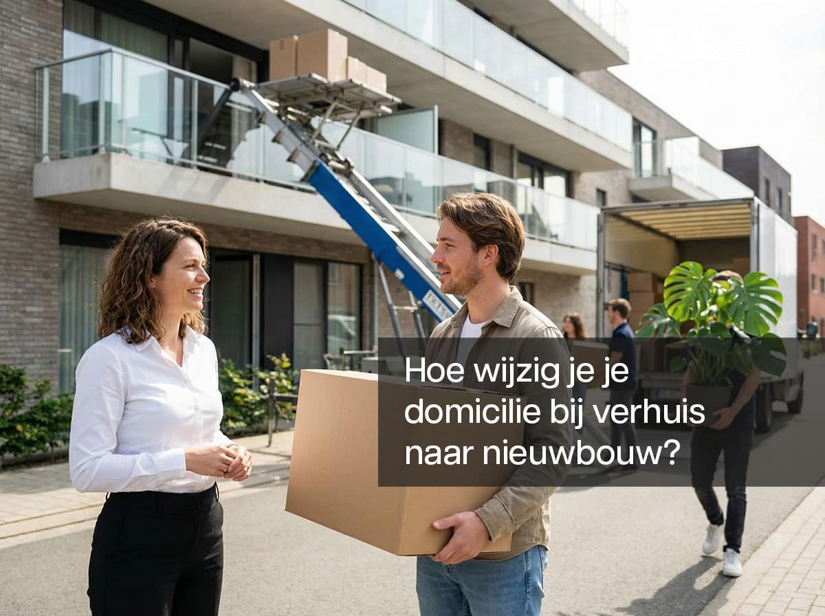 Wanneer moet je je domicilie wijzigen bij verhuis naar je nieuwbouwappartement?