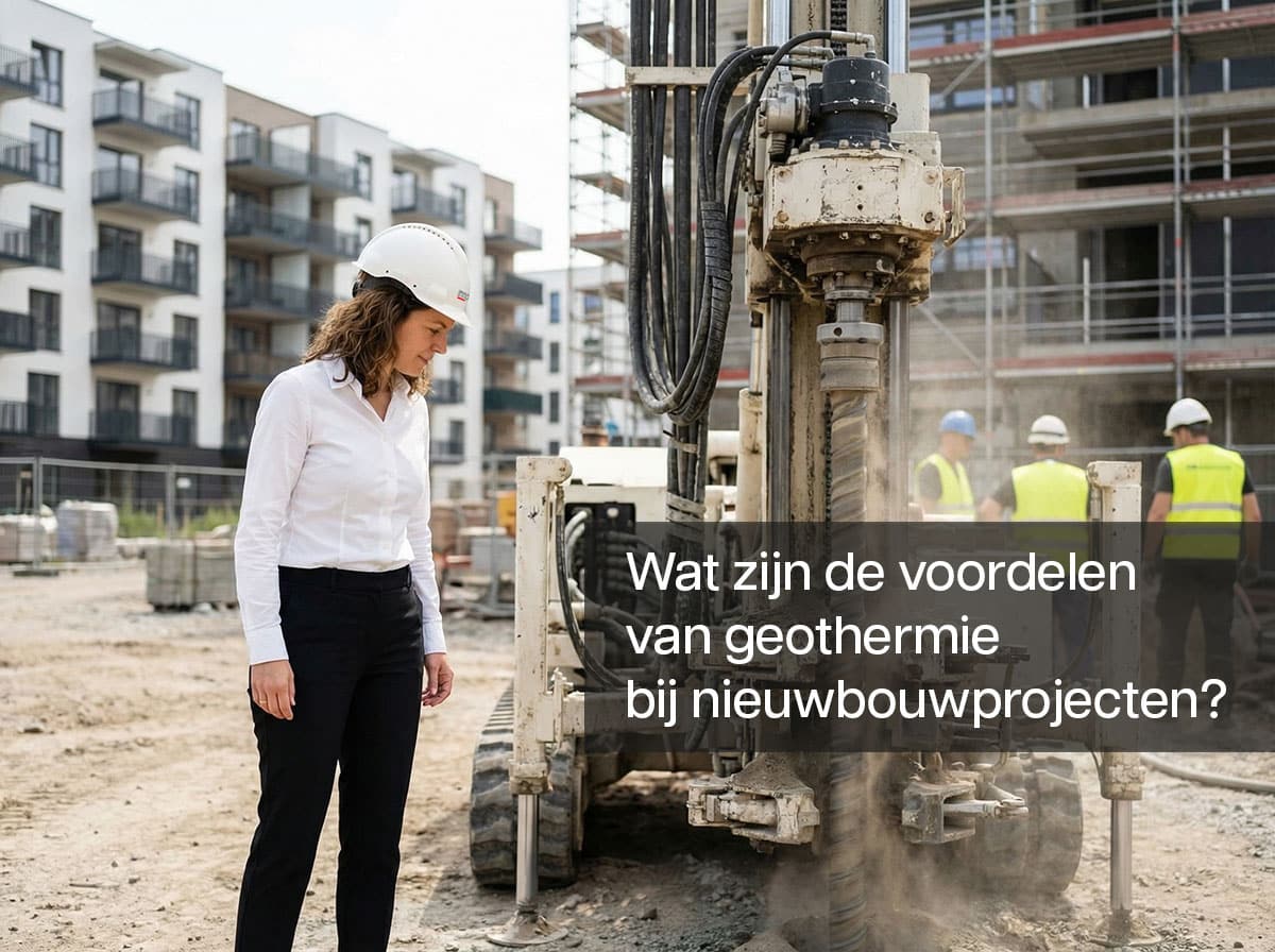 Wat is het voordeel van geothermie in een nieuwbouwproject?