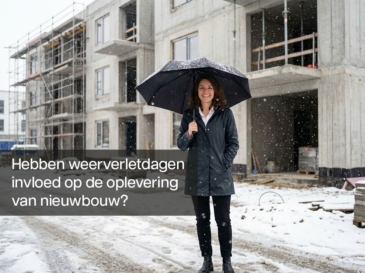 Wat zijn weerverletdagen bij nieuwbouw en hebben ze impact op de opleverdatum?