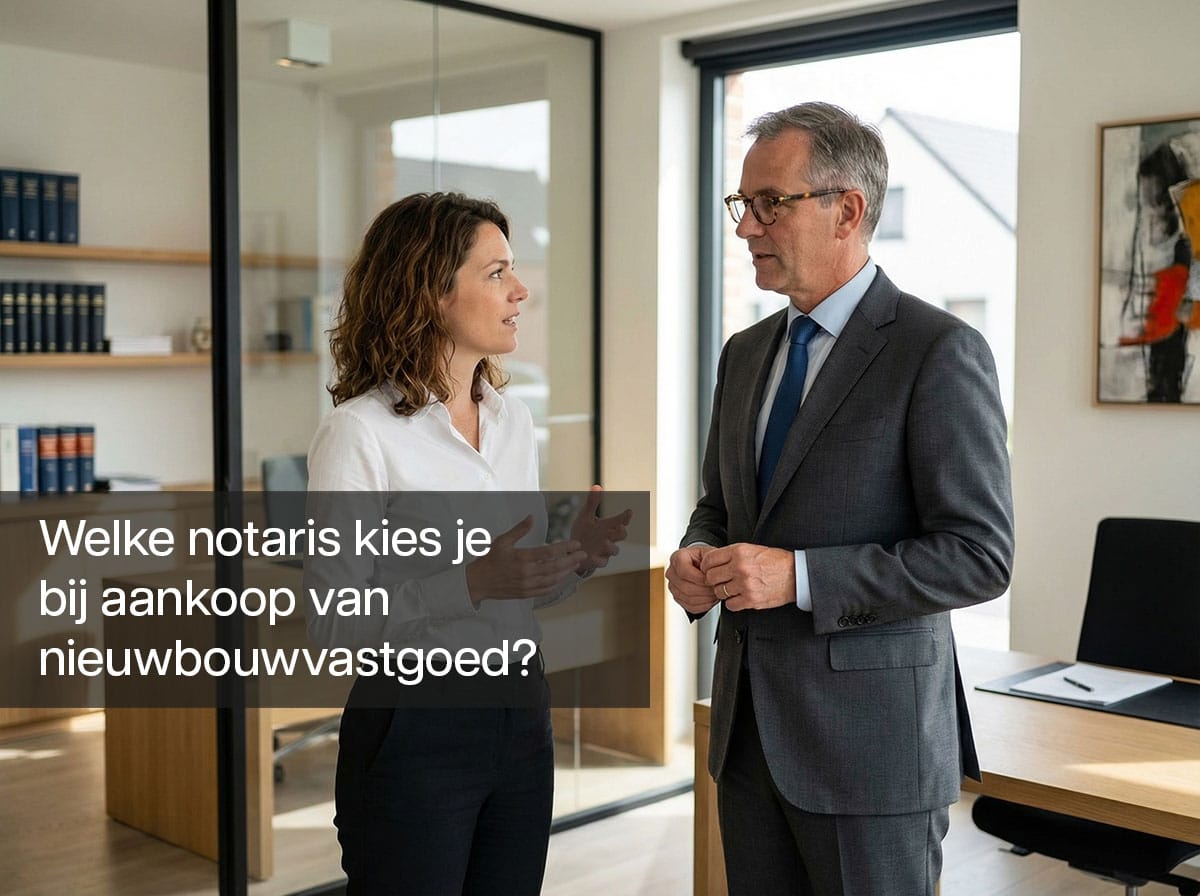 Welke notaris kies je bij aankoop van nieuwbouwvastgoed?