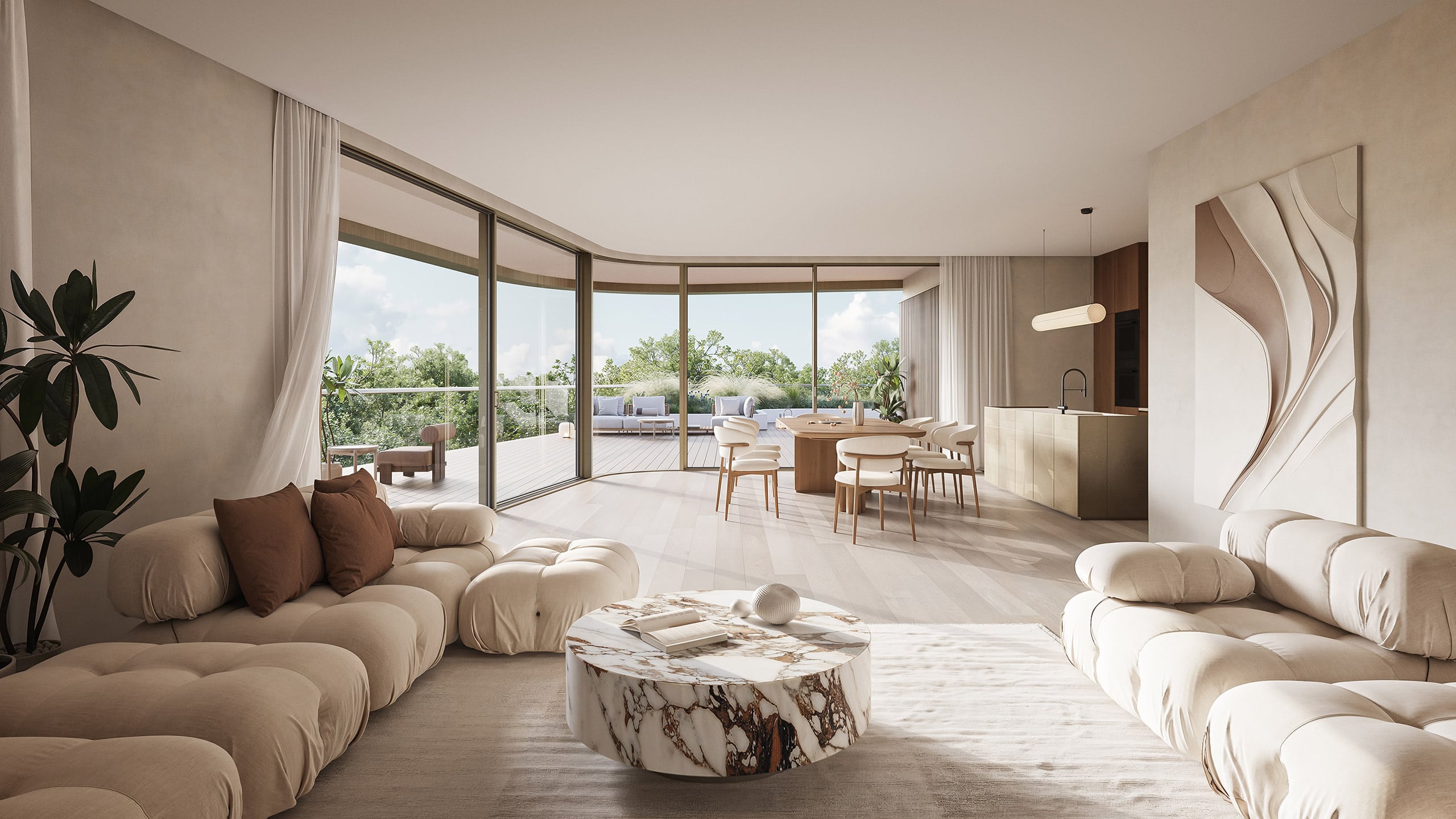 Nieuwbouw Appartement Wijnegem Te Koop Leefruimte