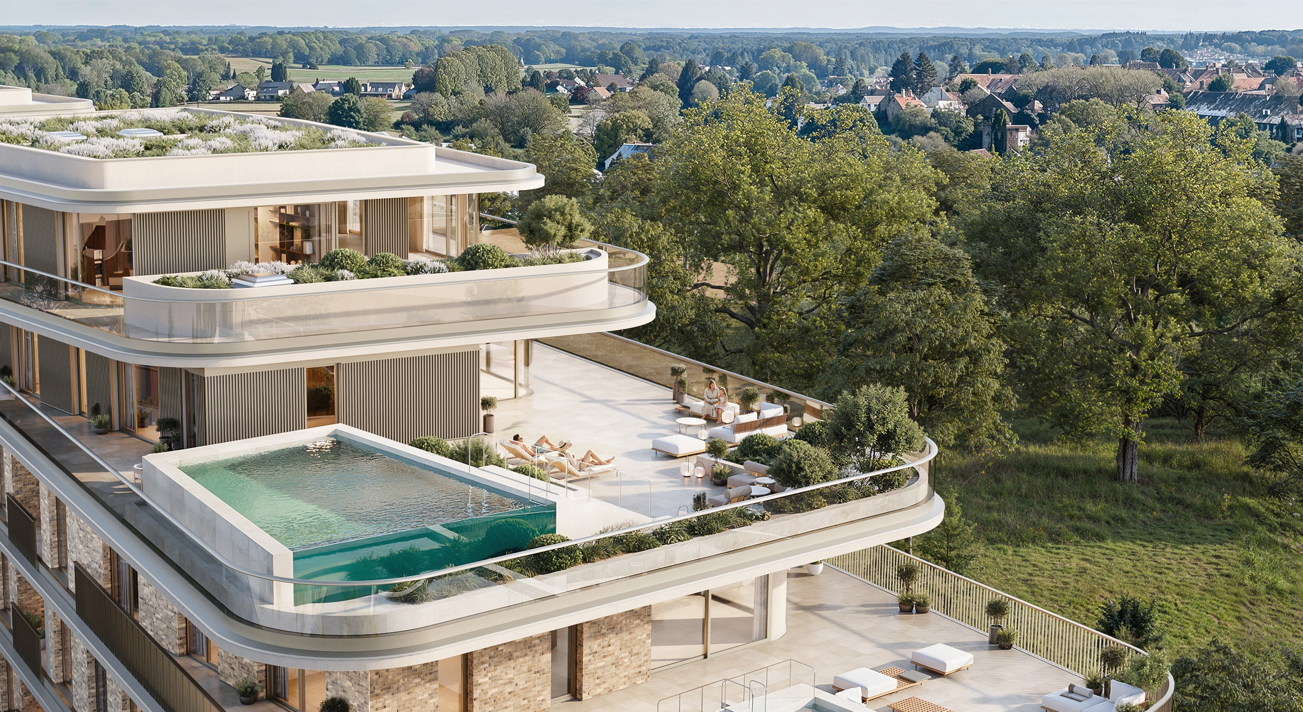 Nieuwbouw Penthouse Wijnegem Zwembad